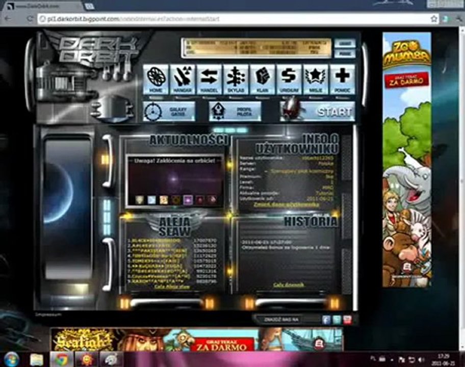 DarkOrbit Hack Credits and Uridium % FREE Download % July 2012 Update