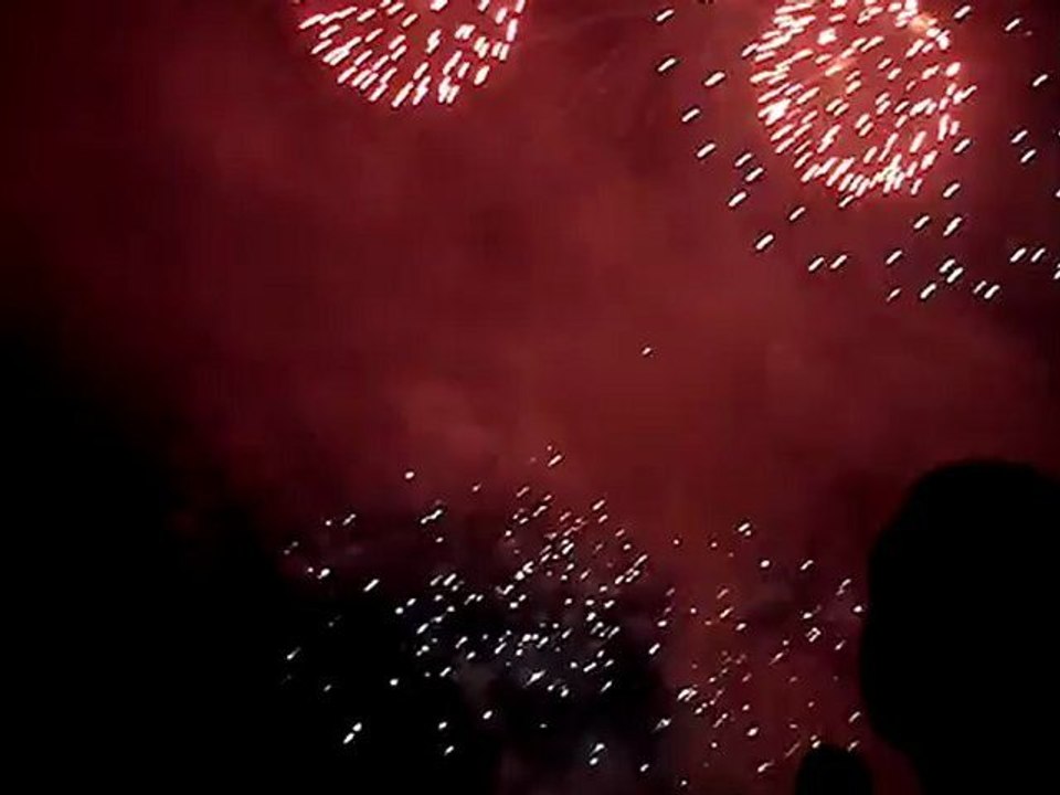 Jezioro Nyskie pokaz fajerwerków