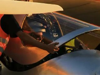 Sun-powered plane on final leg of flight