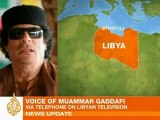Gaddafi accuses al-Qaeda of causing uprising