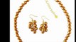 Fashionjewelryforeveryone.com Faux Pearl Bridal Necklace Grape Earring Set
