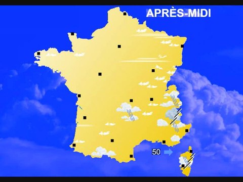 Météo 25 juillet 2012: Soleil, fortes chaleurs, orages !