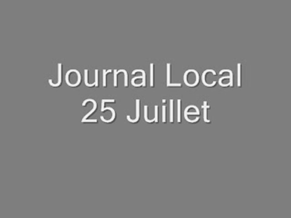 journal 25 juillet