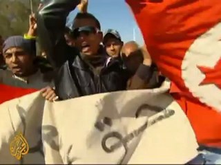 Mood of revolt in Tunisian town