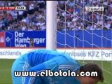 هدف برشلونة الأول ضد هامبورغ