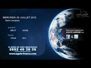 BULLETIN METEO - AGATE ADDIME - MARDI 24 JUILLET SOIR -