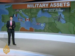 Military assets in battle for Libya