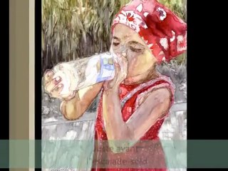 Yupo paper paintings by artist Sandrine Pelissier