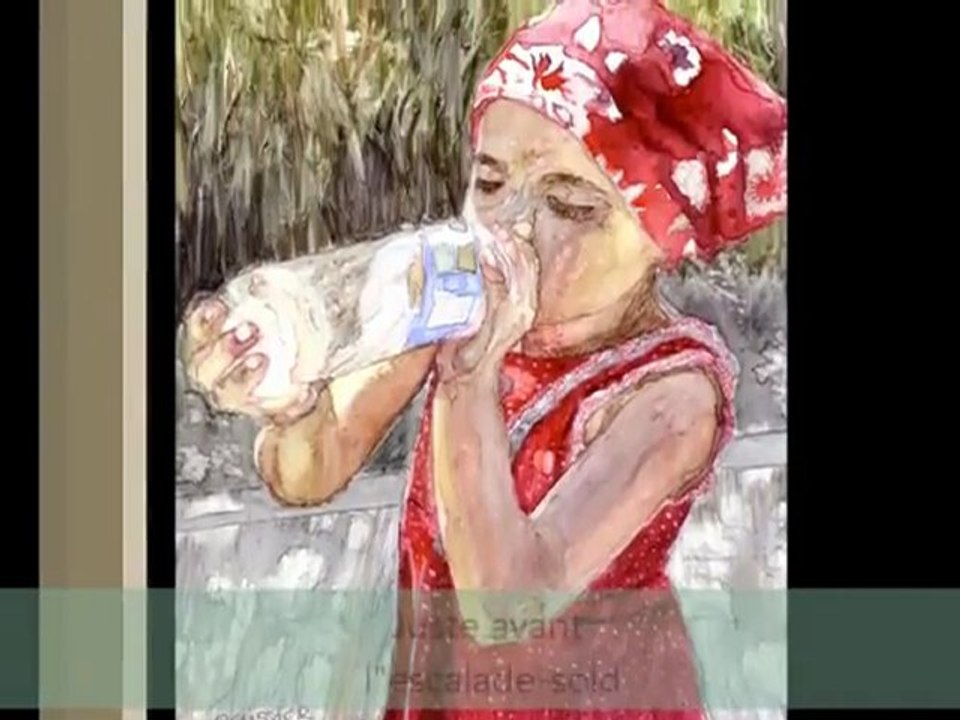 Yupo paper paintings by artist Sandrine Pelissier