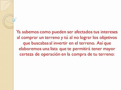 Como evitar ser estafado con tu nuevo terreno pt3