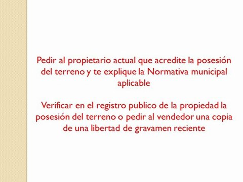 Como evitar ser estafado con tu nuevo terreno pt4