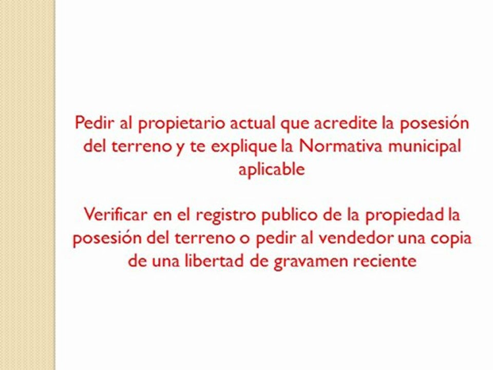 Como evitar ser estafado con tu nuevo terreno pt4
