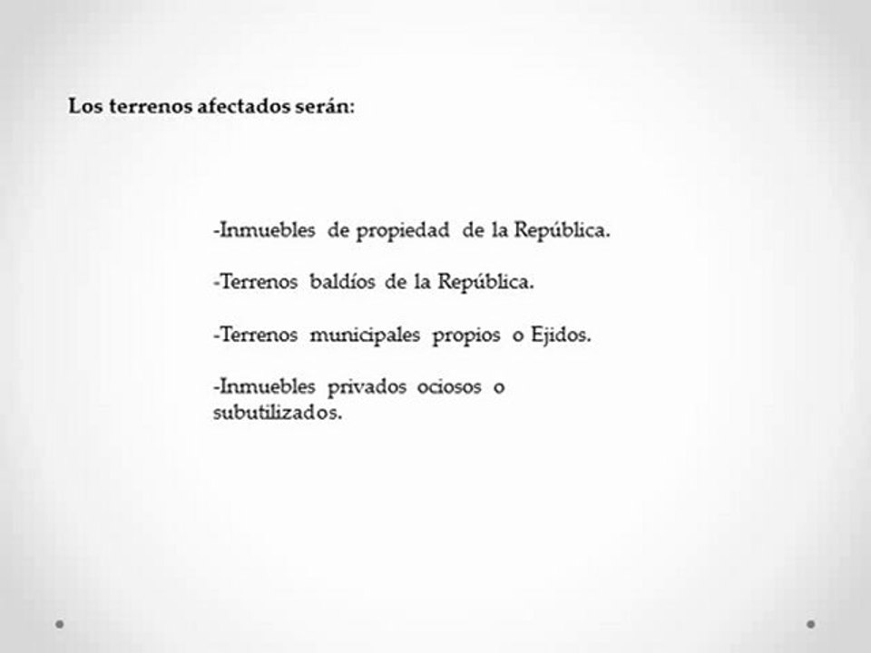Ley de Emergencia para terrenos pt3
