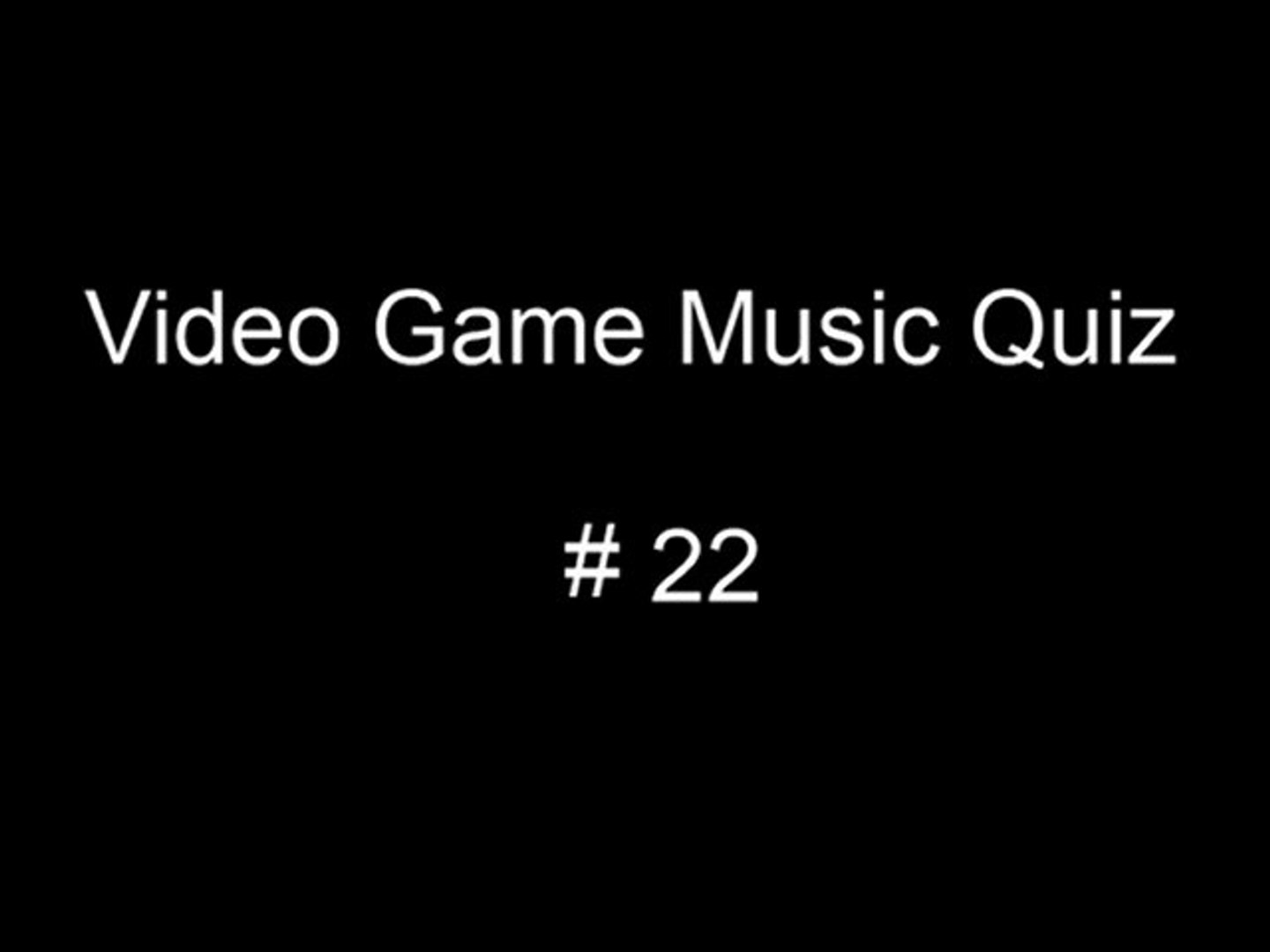 Karlsen's First Video Game Music Quiz