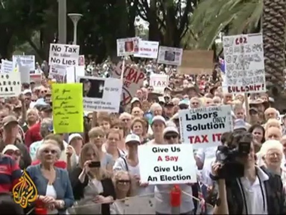 Australians up in arms over carbon tax