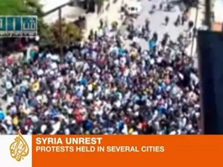 Protests spreading across Syria