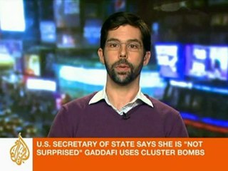 HRW: Gaddafi forces use cluster bombs