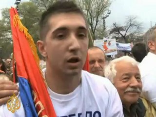 Serb leader on hunger strike to force vote