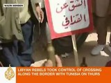 Libya rebels seize border post