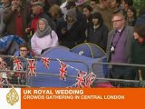 Thousands gather for UK royal wedding