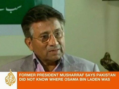 Former Pakistani president, Gen.Pervez Musharraf speaks to Al Jazeera
