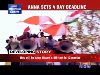 Anna threatens hunger strike