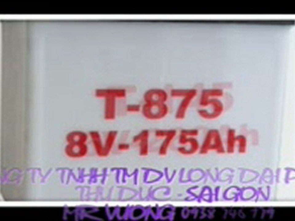 BINH AC QUY XE ĐIỆN 8V 190AH, ACQUY XE ĐIỆN CHO KHACH 6V 0938 746 179