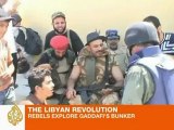 Libyan Revolution: Rebels explore Gaddafi's bunker
