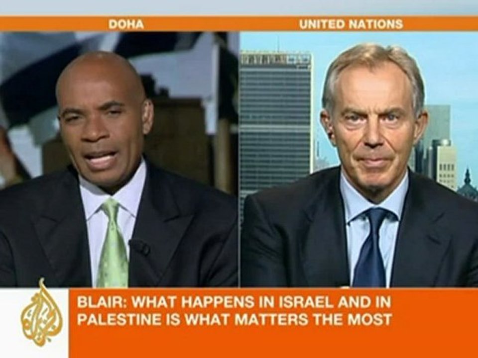 Quartet special envoy Tony Blair on Palestine bid
