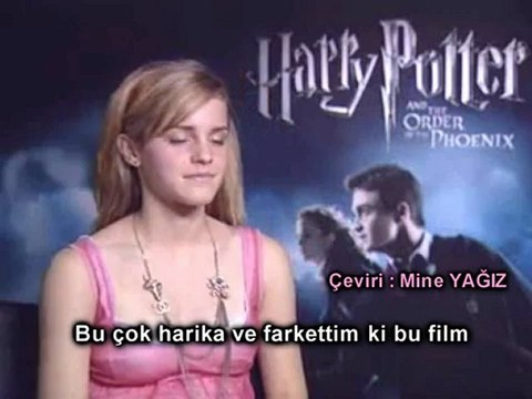 Emma Watson - Zümrüdüanka Yoldaşlığı Röportajı (2005)- Altyazılı - 3