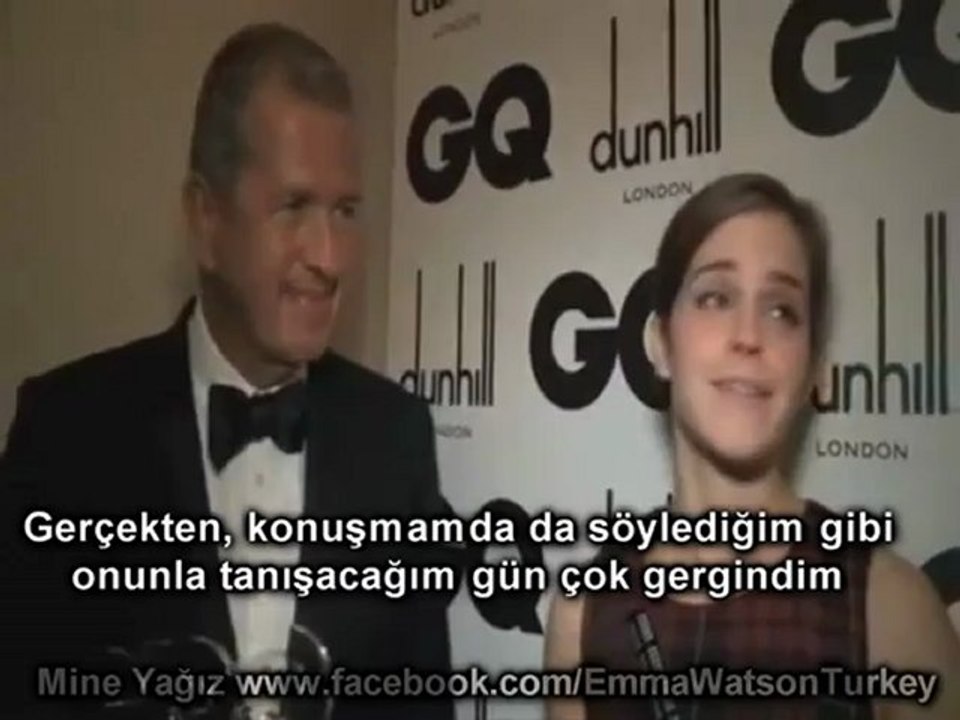 Emma ve Mario Testino GQ Men of the Year ödüllerinde - Türkçe Altyazılı