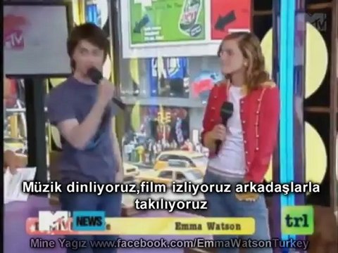 Emma Watson & Daniel Radcliffe - MTV TRL röportajı- Türkçe Altyazılı