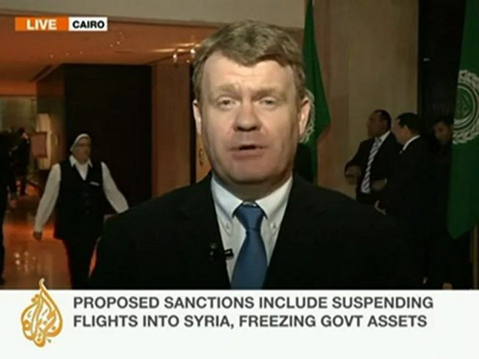 Alan Fisher on Arab League vote on sanctions against Syria