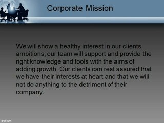 The Tyler Group-Corporate Mission