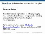 Integrity Supply - Wholesale Construction Supplies - How to Prepare for Your Painting Project_Video1