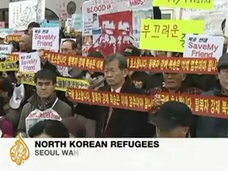 Activists protest China's return of N Korean defectors