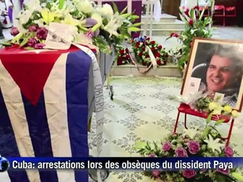Dissidents arrêtés lors des funérailles d'Oswaldo Paya à Cuba