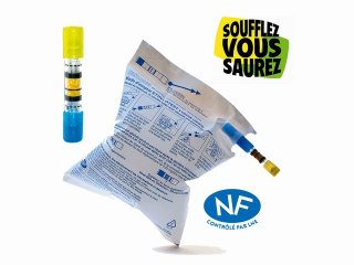 2 éthylotests chimiques à usage unique : Contralco