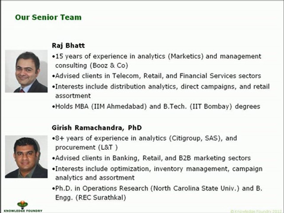 Knowledge Foundry: Your Analytics and Research Outsourcing Partner