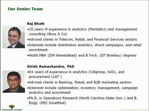 Knowledge Foundry: Your Analytics and Research Outsourcing Partner