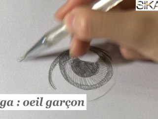 Manga : Comment dessiner un oeil  de garçon ? - HD