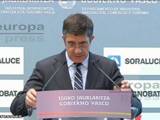 López: "BEI da crédito de 460 millones a Euskadi"