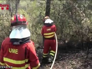 El incendio de la Jonquera, en fase de control