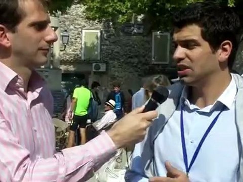 Jonas Haddad secrtaire national des jeunes entrepreneurs UMP interview par Brice Alzon