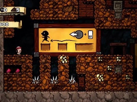 Just Game Play - SPELUNKY - Trial Version - XBLA