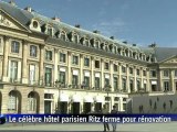 Le Ritz ferme ses portes pour deux ans: paroles d'habitués