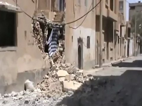Syria فري برس دير الزور آثار القصف العشوائي على المدينة 25 7 2012 ج1 Deirezzor