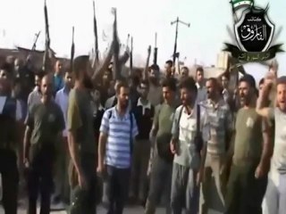 Syria فري برس حمص  كتائب الفاروق في الرستن تصد هجوم لعصابات الأسد و توقع فيهم خسائر كبيرة  25 7 2012 Homs