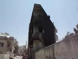 Syria فري برس درعا مخيم النازحين اثار القصف للنظام الاسدي   24 7 2012 Daraa