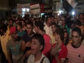 Syria فري برس  ادلب المنشد معتصم بالله العسلي انشودة ماالنا غيرك ياالله وموال رائع من بنش نبض الثورة 23 7 2012 Idlib